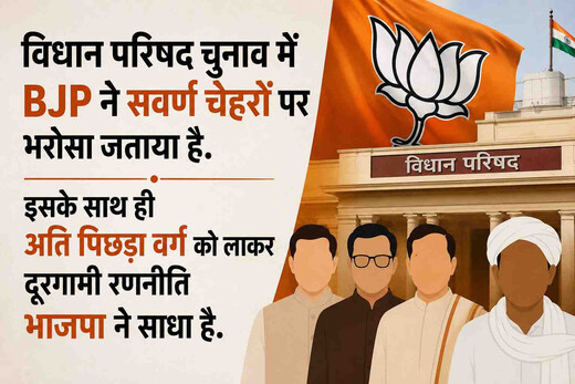 MLC चुनाव में भाजपा का सोशल इंजीनियरिंग दांव, सवर्ण-अति पिछड़ा संतुलन से साधा चुनावी गणित